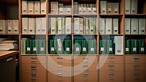 organization paper in office