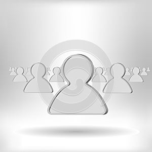 Organization of people vector icon