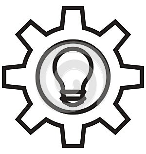 Organization Structure, Workflow line isolated vector icon can be easily modified and edit