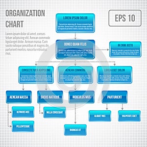 Organizational chart infographic