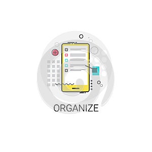 Organize Application Organizer Cell Smart Phone Icon