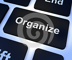 Organize Computer Key Showing Managing Online