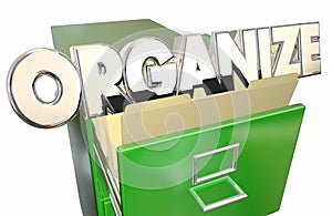 Organize Word File Cabinet Folders