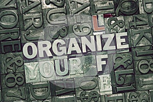 Organize your life met