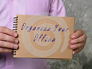 Organize Your Office inscription on the page