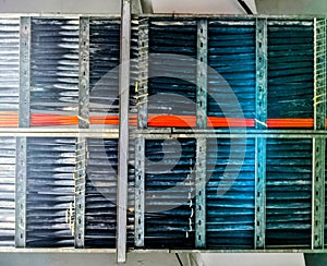 Organized Cables in Cable Tray