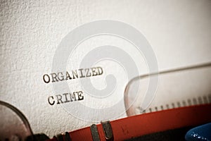 Organized crime text