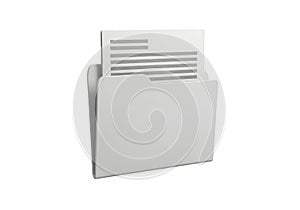 Organized file folder with important documents for professional business use