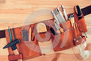 Organized handyman tool belt