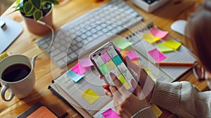 The Organized Office Desk. AI generated