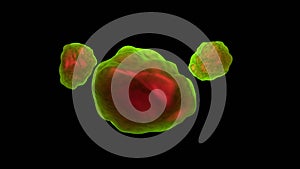 Organoids 3d illustration render  view 4