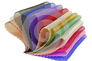 Organza fabric sampler