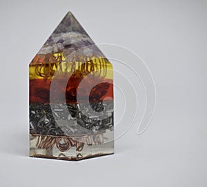 orgonite protects from wifi with orange colors