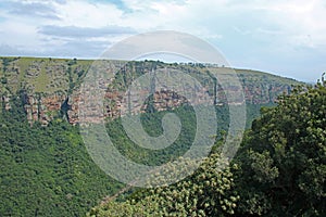 Oribi Gorge canyon with rugged cliffs.
