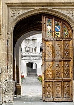 Oriel college, Oxford university, England. photo