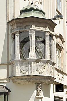Oriel on a Renaissance House in Krems photo