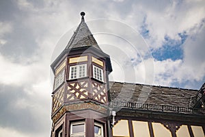 Oriel at the timbered house photo