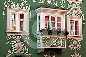 Oriel Window in Scharding, Austria