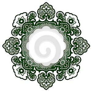 Orient flower pattern photo