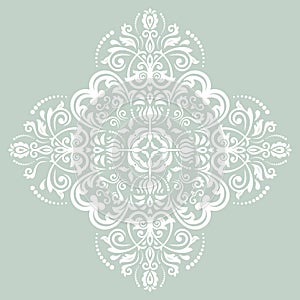 Orient vector ornamental round lace