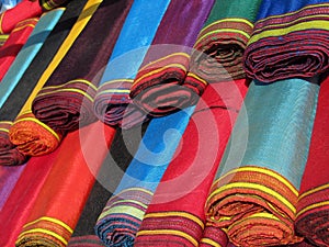 Oriental bazaar objects - ketene fabrics photo