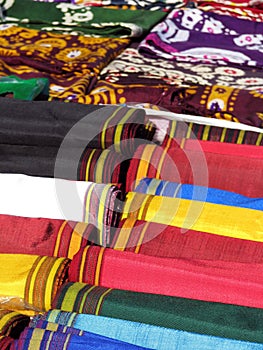 Oriental bazaar objects - ketene & silk kerchiefs