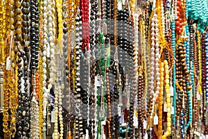 Oriental beads in the bazaar