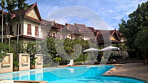 Oriental buildings in a Khao Yai resort, Thailand