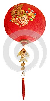 Oriental Chinese new year ornaments for decoration on white back