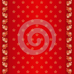 Oriental Chinese seamless pattern and ornate frame