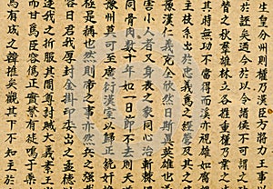 Oriental Chinese Writing Background photo