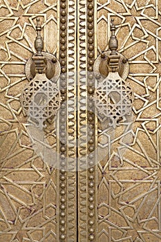 Oriental door detail in Morocco