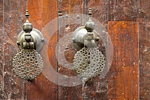Oriental door knobs, Morocco