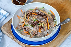 Oriental duck salad