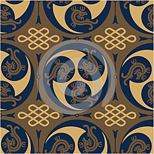 Oriental - Japanese - Authentic Seamless Pattern