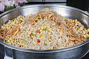 Oriental koshery at a hotel restaurant buffet