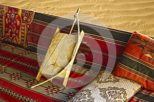 Oriental musical instrument named rebab photo