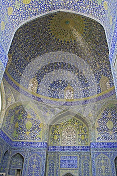 Oriental ornaments from Isfahan Mosque, Iran