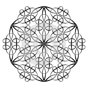 Oriental pattern. Flower Mandala. Vintage decorative elements. Vector illustration