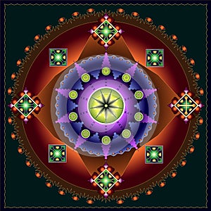 Oriental Pattern Mandala
