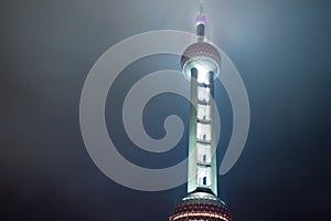 The oriental pearl TV tower