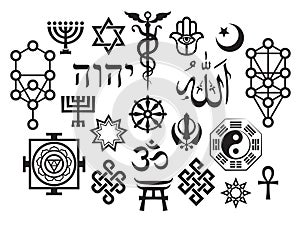 Oriental Sacral Religious Symbols