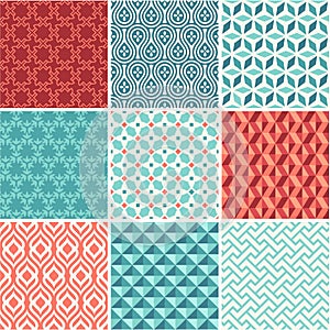 Oriental seamless pattern collection