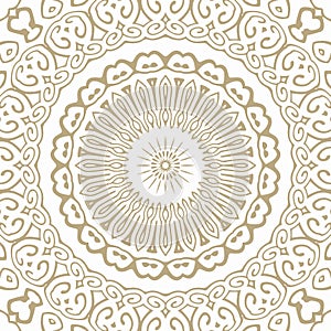 Oriental Seamless Vector Pattern - Repeating ornament for textile, wraping paper, fashion etc.