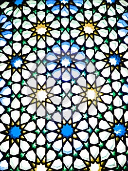 Oriental stained glass window in Medina