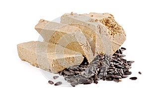 Oriental sweets sunflower halva photo