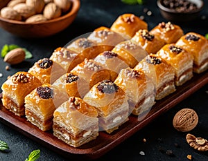 Oriental sweets on the table