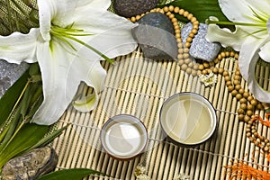 Oriental traditional tea ceremony still life. photo