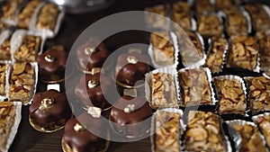 Oriental Turkish sweets . Full HD video