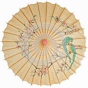 Oriental umbrella isolated photo